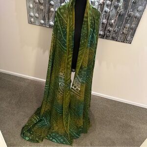 Elegant Green Scarf Wrap